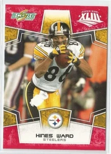Score Super Bowl 2008 rojo Pittsburgh Steelers Hines Ward #251 - Imagen 1 de 1