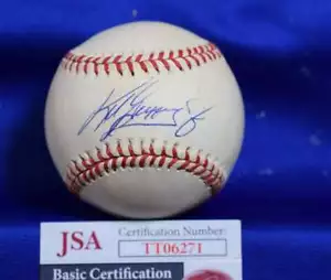 Ken Griffey Jr JSA Certed Autograph American League OAL Signed BasebaLL - Picture 1 of 2