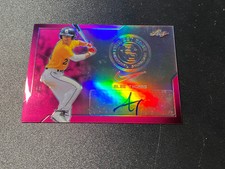 2017 Leaf Perfect Game National Showcase Metal Cam Alek Thomas Pink Auto 5/20