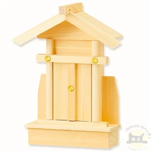 Santuario Shintoista Giapponese KAMIDANA H9,3" Mini Altare in Legno Sicurezza Casa - Foto 1 di 6