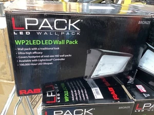 New RAB LPACk WP2LED49L-750U/PCU BRONZE - Picture 1 of 4