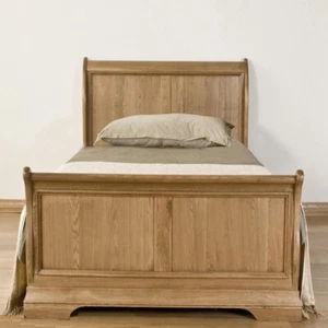 Marseille Solid Oak Bedroom Furniture 3ft Single Bed - Picture 1 of 3