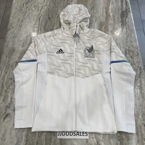 Adidas Mexico 22/23 Game Day Full-Zip Travel World Cup Hoodie Jacket IC4450 Sz S - Picture 1 of 11