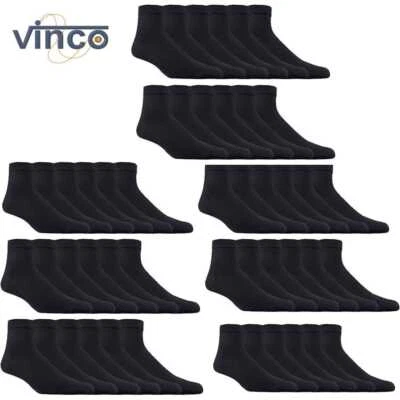 Venta al por mayor lotes a granel calcetines lisos de algodón de corte bajo al tobillo para hombre talla 9-11 10-13 Foto 1 de 4