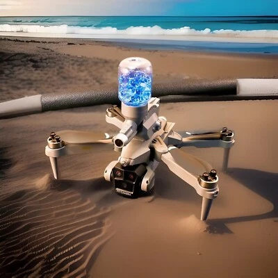 Drone With Camera 4k UHD Shooting Water Bom Brushless 3 Lens Quadcopter Fun Play - Image 1 of 4