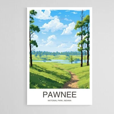 Indiana, Pawnee National Park Poster Premium Quality Choose your Size - Image 1 of 3