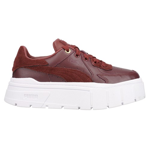 Scarpe casual Puma Mayze Stack Edgy Cord Platform da donna rosse sneakers 39115202