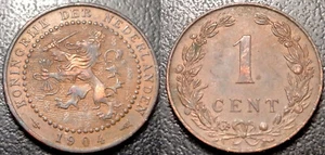 Pays-Bas - Wilhelmina I - 1 cent 1904 SUP ! KM#132.1 - Picture 1 of 1