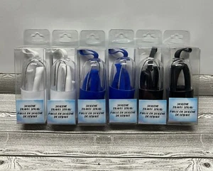 6 Pack-Reusable Silicone Travel Straws w/Case & Cleaning Brush - New Sealed - Picture 1 of 5