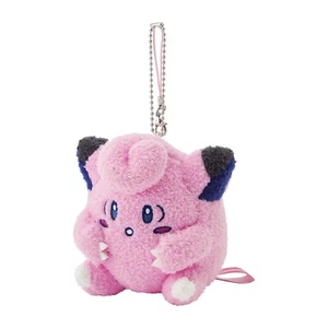 Clefairy Plush Keychain Pokémon Center Original Mascot Night Arcade from Japan - Picture 1 of 4