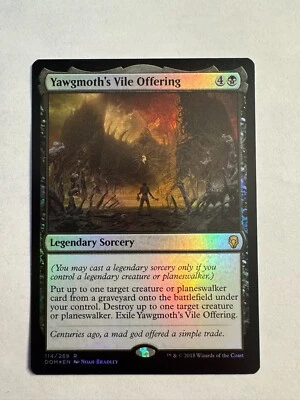 Yawgmoth's Vile Offering Dominaria Foil MTG Magic LP - Image 1 of 2