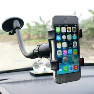 Universal 360° Car AUTO ACCESSORY Rotating Phone Windshield Mount GPS Holder US - Picture 1 of 9