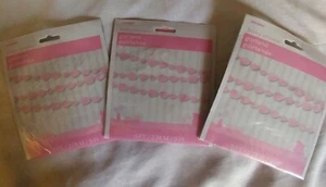 Brandneu in Verpackung Baby Bootie Girlande Rosa 3 9 Fuß Packung - Bild 1 von 6