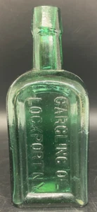 Olio per gargarismi vintage 5,5" Lockport, bottiglia NY - Foto 1 di 7