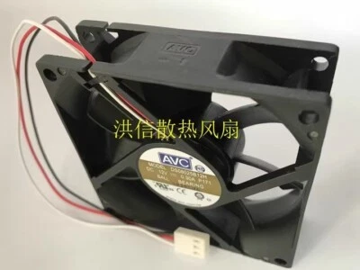 AVC 8025 DS08025B12H DC12V 0.30A 8CM 3-Pin Ball Cooling Fan - Image 1 of 3