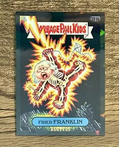 2022 Topps Garbage Pail Kids Sapphire Black Refractor /125 Fried Franklin 191b - Bild 1 von 1