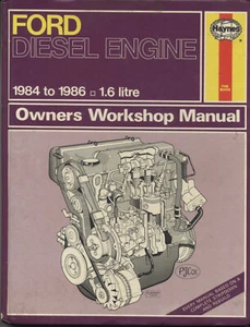 Ford Diesel Engine 1.6 litre Fiesta Escort Orion Haynes Manual 1986 free p&p UK - Picture 1 of 11