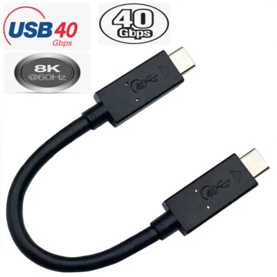 Genuine SanDisk USB C to C USB4 Cable 15cm 8K 60Hz 40Gbps for Samsung T7 T5 SSD - Image 1 of 4