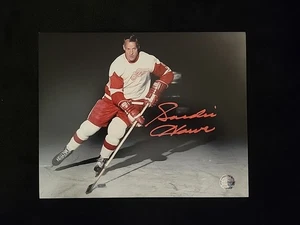 Gordie Howe Red Wings signed 8x10 Foto Autogramm mit COA - Bild 1 von 5