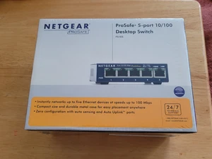 Netgear ProSafe FS105 5-Port 10/100 Fast Ethernet Switch - Unopened/New - Picture 1 of 3