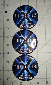 The X Files Promo Pin Back Button Round  - Picture 1 of 4
