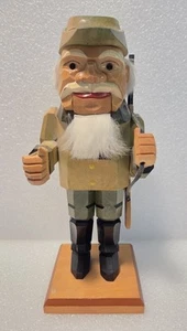 Vintage GDR Erzgebirge Steinbach? German Wood Figural Nutcracker Woodsman Hunter - Picture 1 of 14