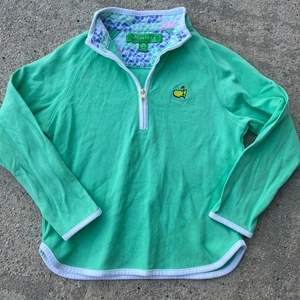 Masters golf quarter zip sweatshirt pullover girls kids xs 5-7 - Picture 1 of 2