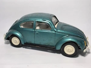 Tonka Vintage VW Bug Beetle 52680 Volkswagen Pressed Steel Turquoise Aqua Teal - Picture 1 of 14