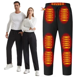 USB 5V Thermal Pants for Men Women Elastic Waist Waterproof Pants12 Heating Zone - Picture 1 of 13