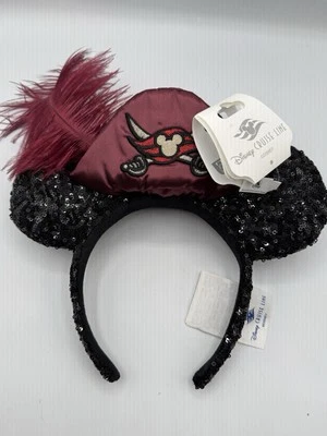 Diadema Disney Cruise Line DCL Pirata Minnie Mouse Orejas NUEVA CON ETIQUETAS DISNEY WORLD Foto 1 de 4