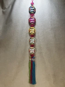 traditional Korean embroidered norigae accessory, made of pendants - Picture 1 of 11