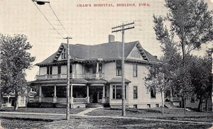 # K2660 SHELDON, IA.     POSTAL, HOSPITAL CRAM'S - Imagen 1 de 2