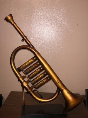 Decorative Brass Cornet For Home Decor - Image 1 of 4