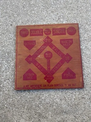 Milton Bradley Dartball Wooden Game Board, Vintage M.B. Co. Boston Mass USA - Image 1 of 4