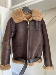 Irwin Aviation Leather craft Brown Flying Jacket Size 44 - Picture 1 of 9