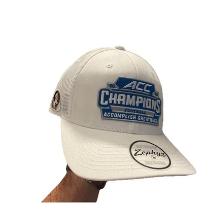 ZEPHYR Florida State Seminoles Football Adjustable Hat White SnapBack ACC FSU  - Image 1 of 4
