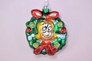 Cindy Lou Who Dr Seuss Sello Vidrio Adorno de Navidad - Imagen 1 de 3