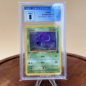 Pokémon Zubat Team Rocket 2000 primera edición 70/82 CGC 8 casi nuevo/como nuevo+ - Imagen 1 de 2