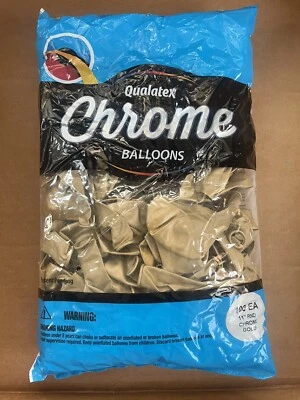 Guirnaldas de arco de globos de látex Qualatex de 100 quilates de oro cromado de 11" Foto 1 de 3