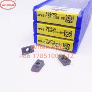 ZCC.CT APMT1135PDER-DR YBG205 Carbide Inserts APMT Insert 10pcs New - Picture 1 of 1