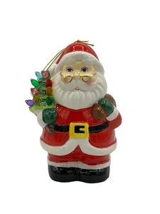 Estatuilla de colección Mr. Christmas 5,5" nostálgico adorno de Santa Claus árbol parpadeante - Imagen 1 de 6
