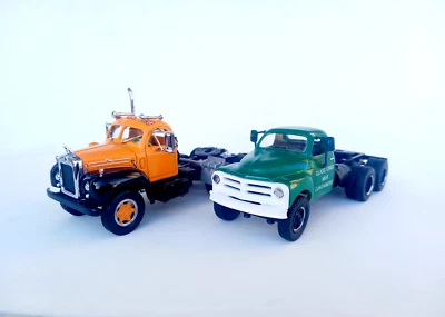 1/50 o scale 3d printed 1954 Studebaker trailer truck handmade custom kitbash - Image 1 of 4