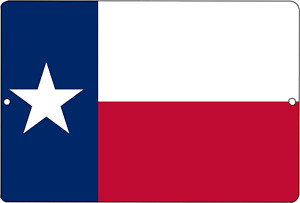 Texas State Flag Metal Tin Sign Wall Decor Man Cave Bar Texans Lone Star