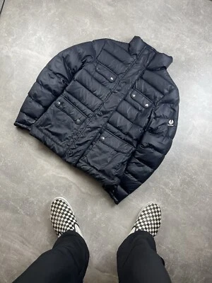 Chaqueta acolchada Belstaff Silver Label para mujer azul marino talla 42 hecha en Italia Foto 1 de 4