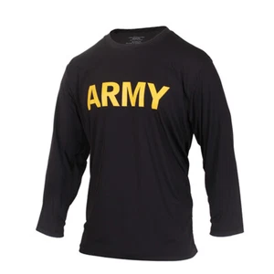 CAMISETA MANGA LARGA APFU PT FITNESS FÍSICO NEGRA EJÉRCITO EE. UU. X-GRANDE NUEVA CON ETIQUETAS - Imagen 1 de 1