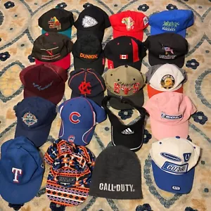 Menge 20 verstellbare Mütze Cap Lot Snapback Hüte Mix Y2K Werbung Sport - Bild 1 von 21