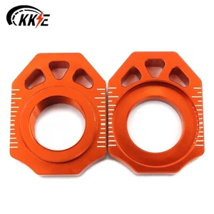 KKE 25MM Rear Axle Block Chain Adjuster Fit KTM EXC SX XCW XCF 125-450CC Orange - Picture 1 of 11