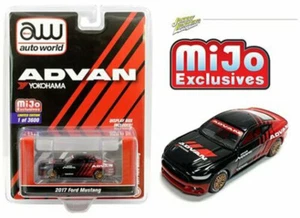 AUTO WORLD 1:64 2017 FORD MUSTANG GT ADVAN YOKOHAMA DIECAST MODEL CAR CP7584-P3 - Picture 1 of 6