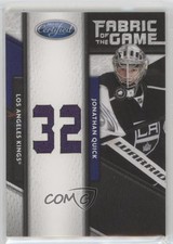 2011 Certified Fabric of the Game Materials Jersey Number /25 Jonathan Quick #65
