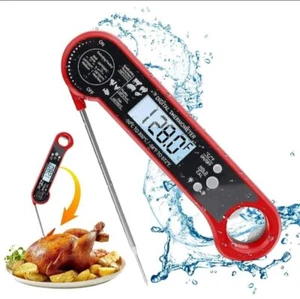 Instant Read Digital Meat Thermometer Fast for Kitchen Food Cooking BBQ Grilling - Picture 1 of 12